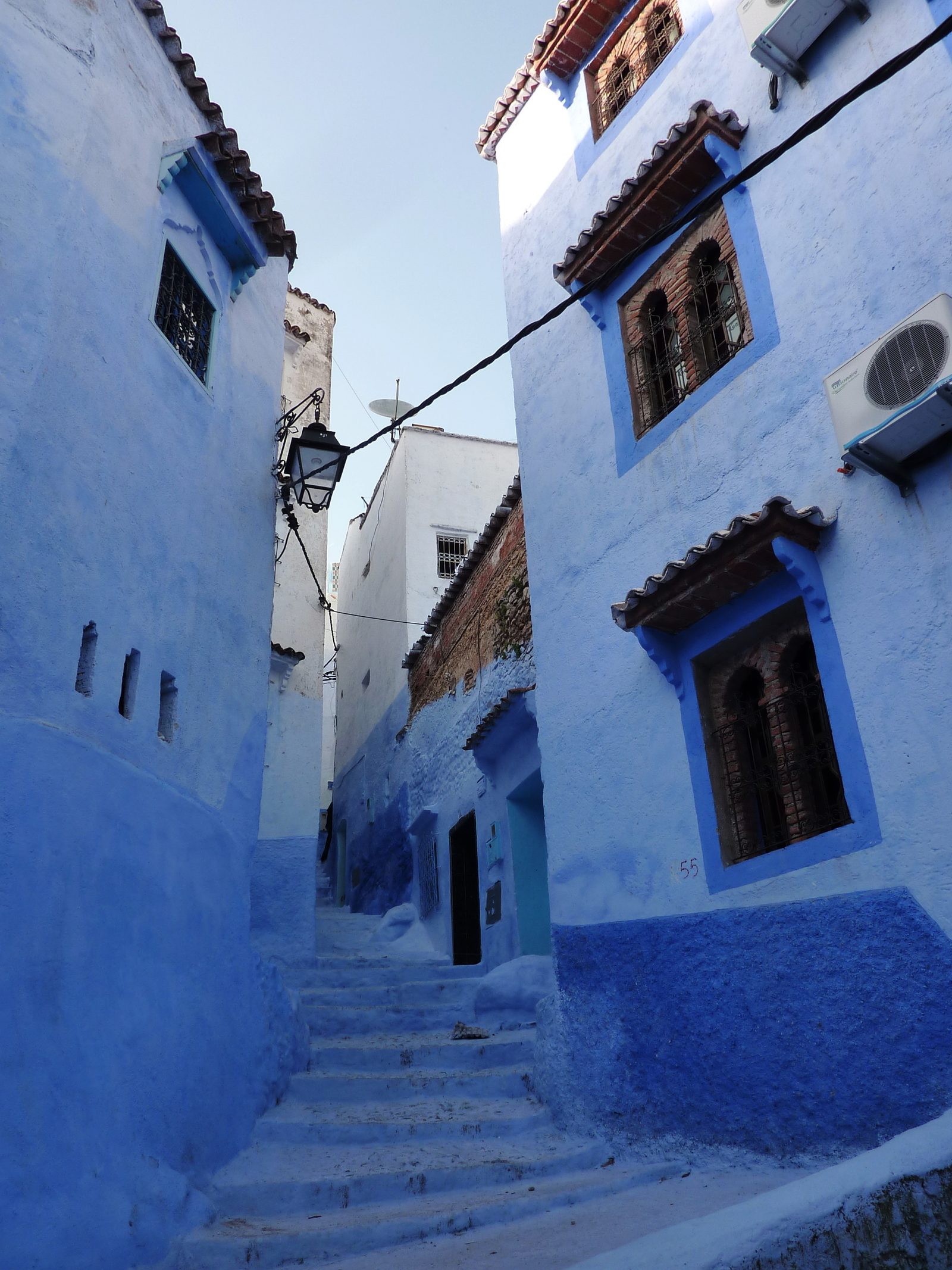 Blue painted alley in Chefchaouen
