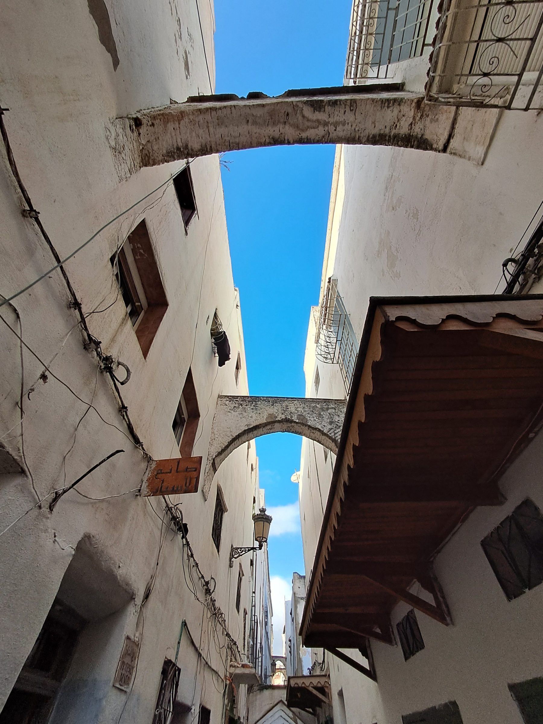 Whitewashed houses of Tetouan with the Rif mountains behind